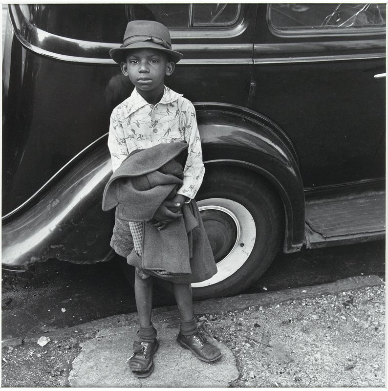 Boy and Car, New York City, Jerome Liebling, 1949
