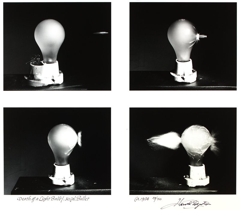 Death of a Lightbulb/.30 Caliber Bullet, Гарольд Юджин Эджертон, 1936