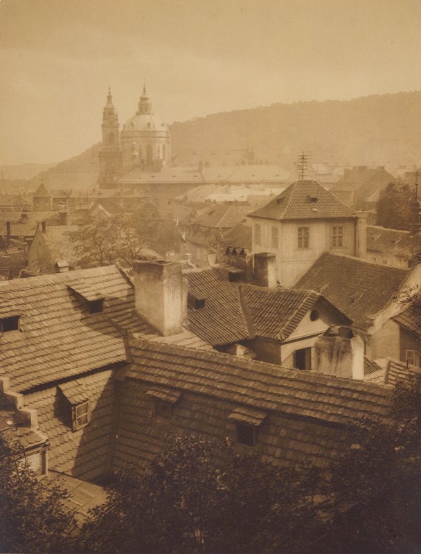 Old Roofs, Prague, Drahomir Josef Ruzicka, 1922