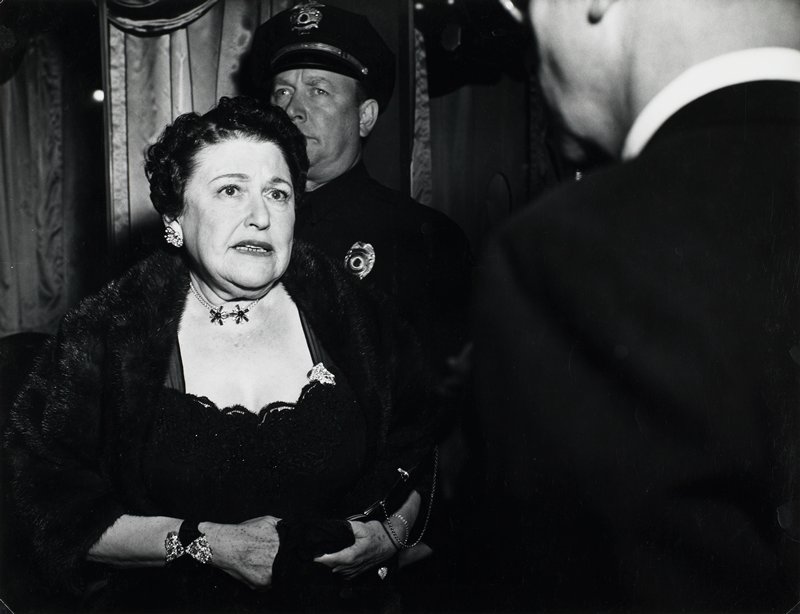 Louella Parsons, Hollywood, Weegee, 1949