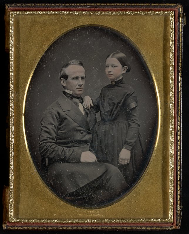 Без названия [portrait of a gentleman and a young girl], Джеремайя Герни, ок. 1844–1852