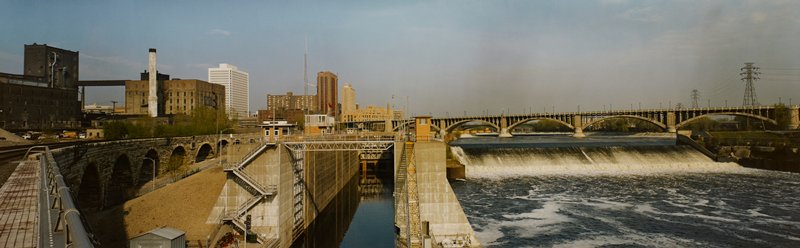 St. Anthony, Lock and Dam from Jim Hill Stone Bridge, Minneapolis, Stuart D. Klipper, 1981