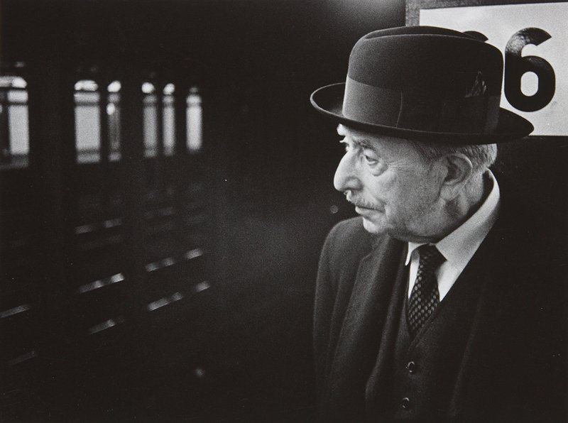 Lincoln Center (portrait of a man in the subway), Stuart D. Klipper, 1970