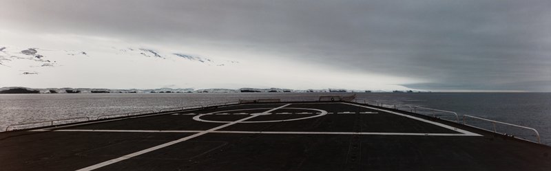 Flight Deck, USCGC Polar Sea, McMurdo Sound, Near Erebus Ice Tongue, Antarctica, Stuart D. Klipper, 1989