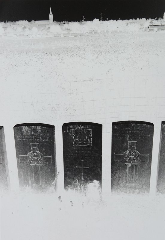 The Grave of Wilfred Owen, ORS, British Communal Cemetery, Belgium, Stuart D. Klipper, 1984