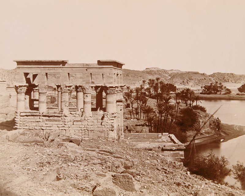 Kiosk of Trajan (Pharaoh's Bed), Antonio Beato, 19th century