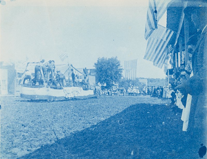 Fourth of July, Street Fair Parade, Rulo, Nebraska, Agnes Winterbottom Cooney, c. 1900