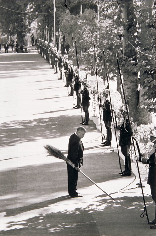 Inspecting Guards, Teheran, Elliott Erwitt, 1967 (printed 1977)