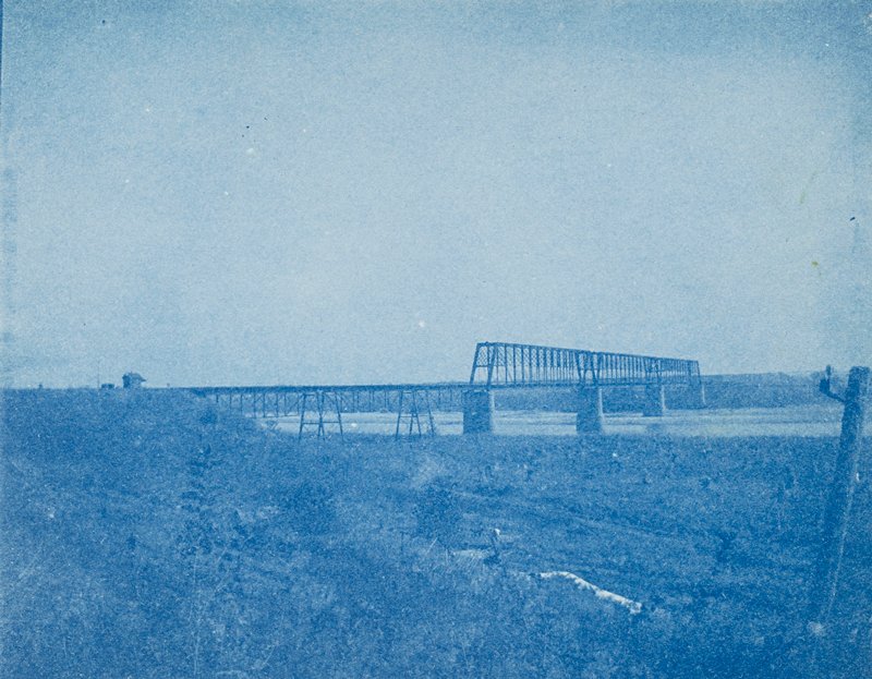 Rulo Bridge, Missouri River Crossing Between St. Joseph, Missouri and Denver, Colorado, Agnes Winterbottom Cooney, c. 1900