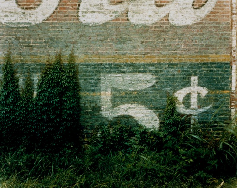 5¢ Sign, Demopolis, Alabama, William Christenberry, 1978 (printed 1979)