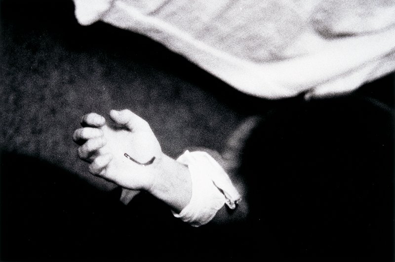 Untitled (blood on palm), Larry Clark, 1963