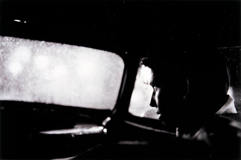Untitled (man in car with view of rainy night), Larry Clark, 1963 (printed 1980)