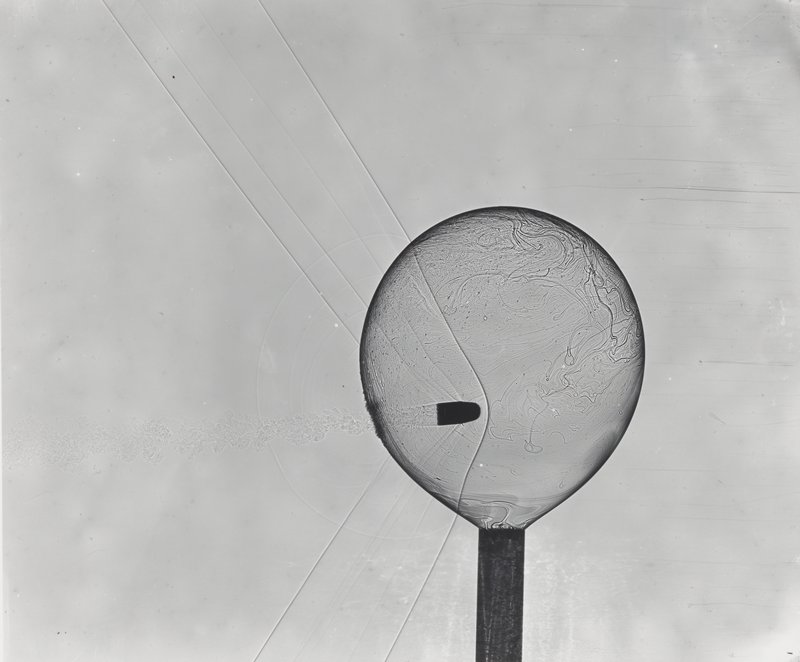 Bullet Through Soap Bubble, Harold E. Edgerton, 20th century