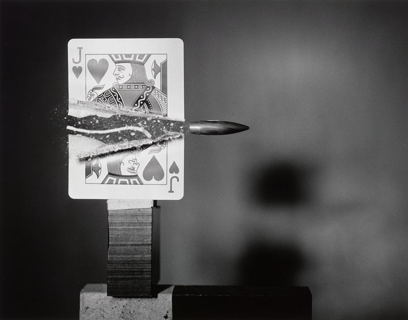Bullet Through Jack of Hearts, Harold E. Edgerton, 20th century