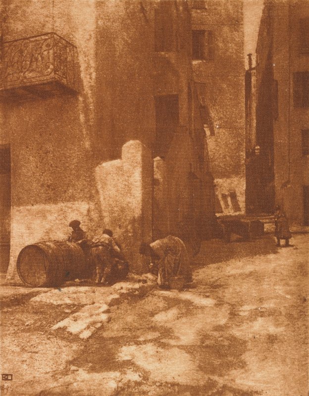 Street in Mentone, Robert Demachy, January 1904