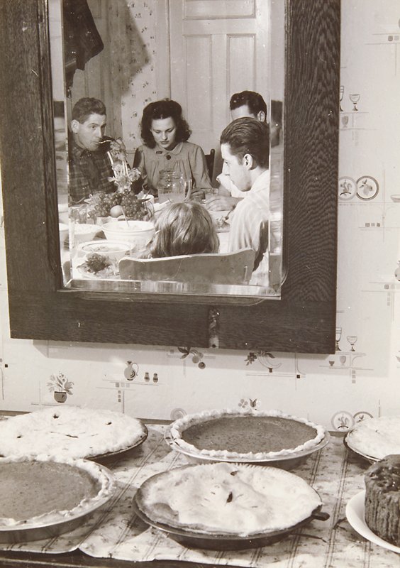 Pumpkin Pies and Thanksgiving Dinner at the Home of Mr. Timothy Levy Crouch, a Rogerine Quaker Living in Ledyard, Connecticut, Jack Delano, November 1940