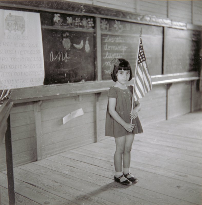Pledging Allegiance to the Flag in a School in Puerto Rico, Jack Delano, 1946