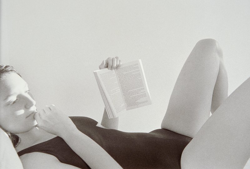 Andy Ostheimer Reading, Ibiza, Spain, Peter de Lory, 1976