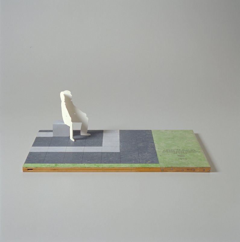 Model of Granite Seating for Labyrinth, John Willenbecher, 1996