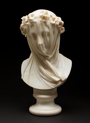 Veiled Lady, Raffaele Monti, c. 1860