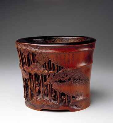 Dokumentasi “Brush Pot”; Bamboo. Minneapolis Institute of Art.