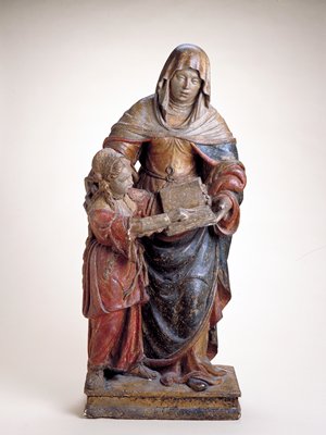 The Education of the Virgin, School of Troyes, 15th century