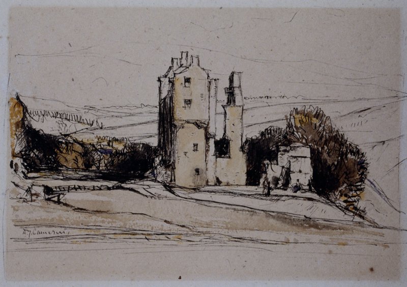 Muckrach Castle, Scotland, D. Y. Cameron, c. 1900–1910