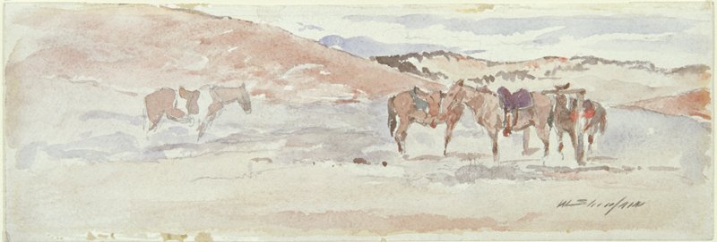 Montana Indian Reservation II, Walter Shirlaw, 19th century