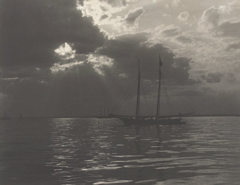 A Passing Squall, New York Harbor, Charles E. Bolles, 1896