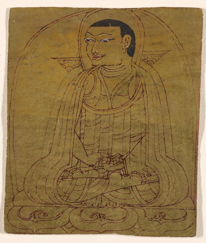 Buddhist Ritual Instruction Card (Tsakali), 13th century