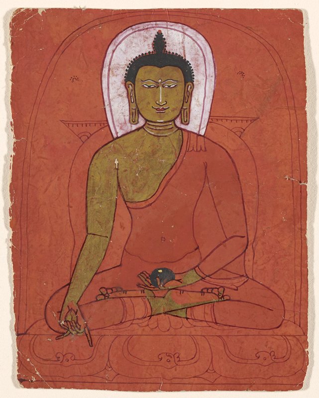 Buddhist Ritual Instruction Card (Tsakali), 13th century