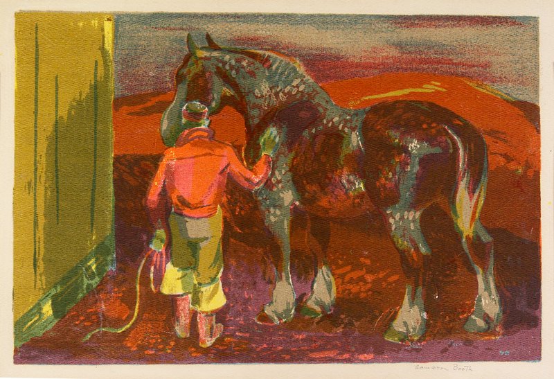 Grooming the Steed, Cameron Booth, c. 1935