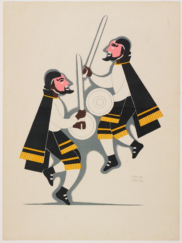 Dance of the Santiagos, Carlos Mérida, 1937