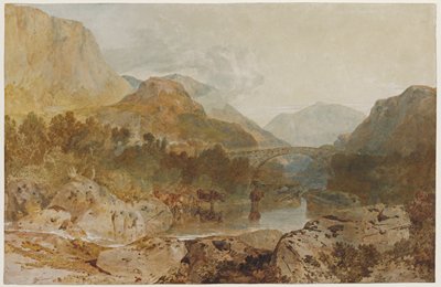 Dokumentasi “Borrowdale, with Longthwaite Bridge and Castle Crag”; Watercolor over graphite. Minneapolis Institute of Art.