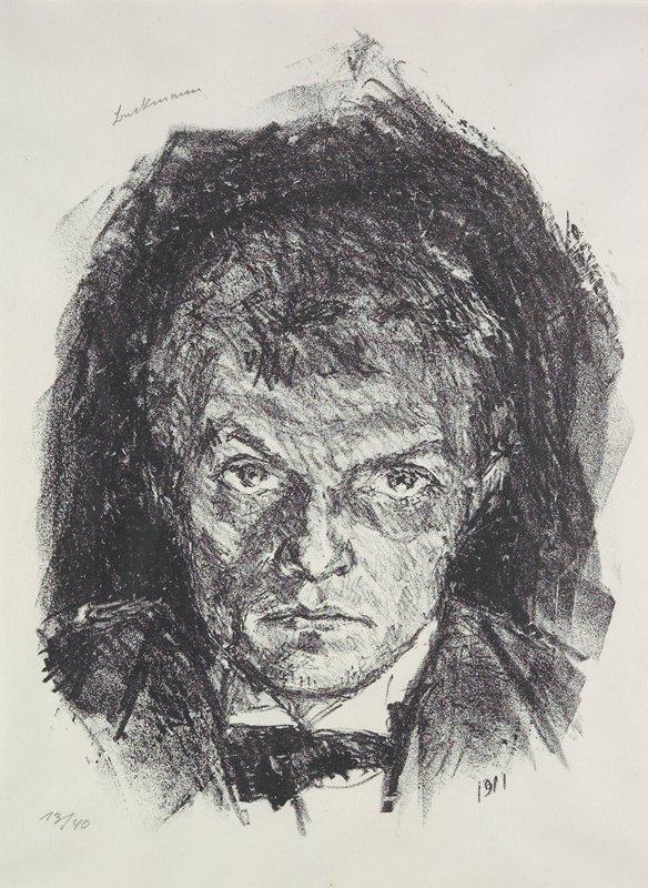Self-Portrait, Max Beckmann, 1911