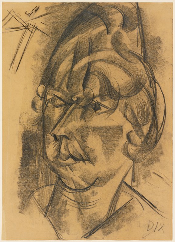 Head Study III, Otto Dix, 1919