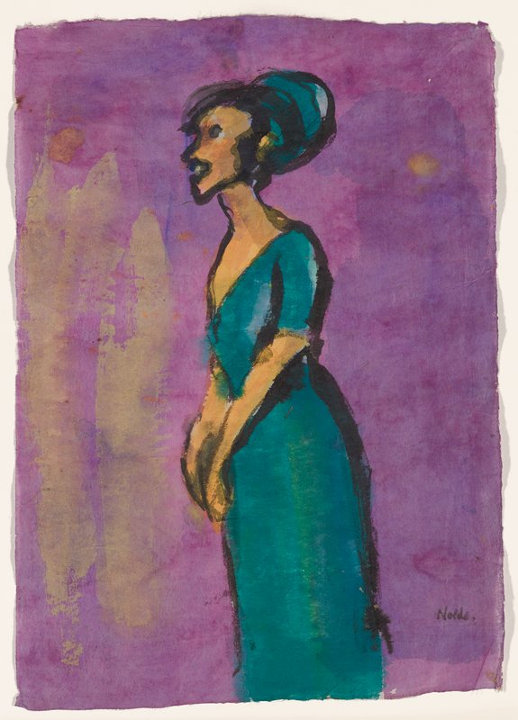 Diseuse, Emil Nolde, 1910–11