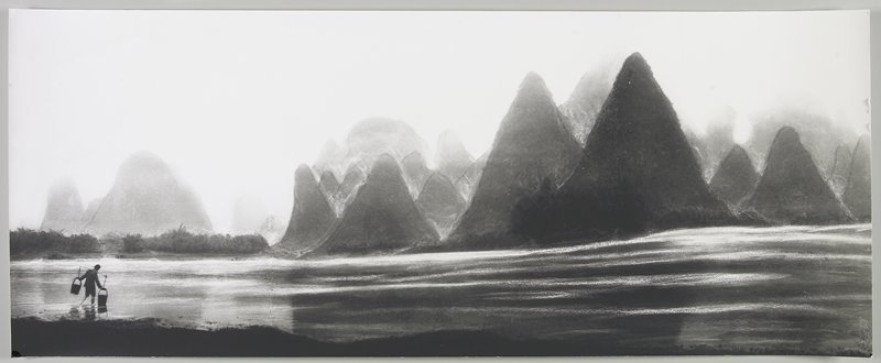 Getting Water, Li River, Peoples Republic of China, Wellington Lee, 1984