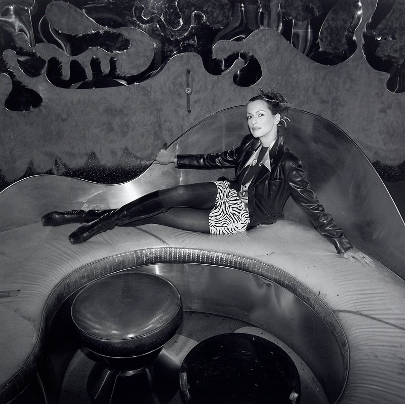 Underground Fashion Show, Model at Tunnel Club, NYC, Toby Old, 1996