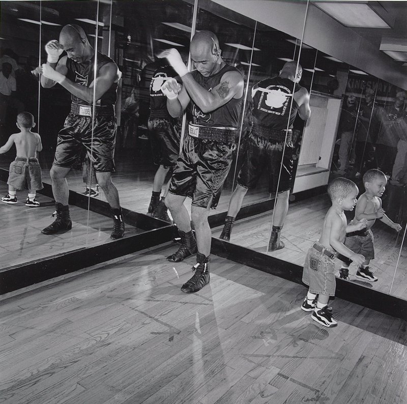 Michael Olajades Gym, Midtown, NYC, Toby Old, 1996