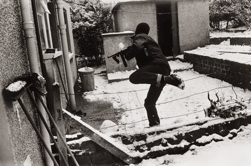 Irish Republican Army the Day after Bloody Sunday, Andersonstown, Belfast, Gilles Peress, 1972 (printed 1991)