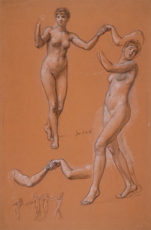 Study for Serene Hours, Sir Edward John Poynter, 1886