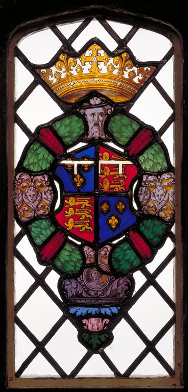 Window with heraldic cartouche, 16th century