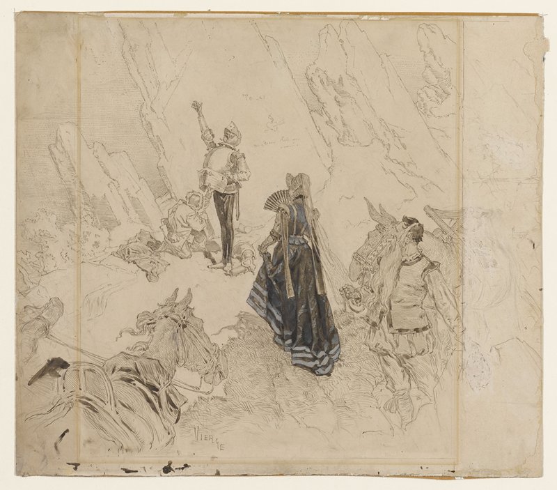 Scene from Don Quixote, Daniel Urrabieta Vierge, 19th century