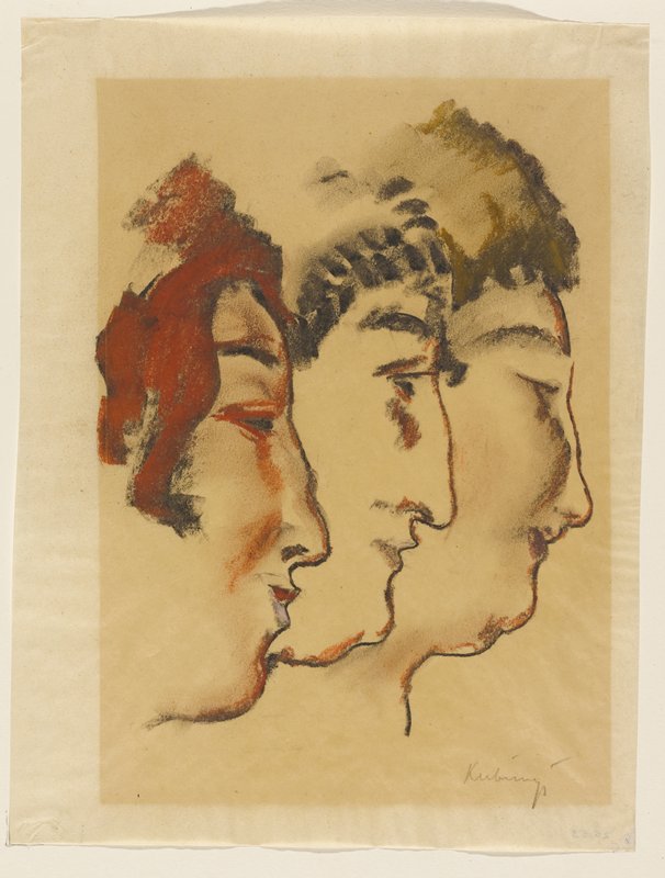 Three Profiles, Sandor Kubinyi, 20th century