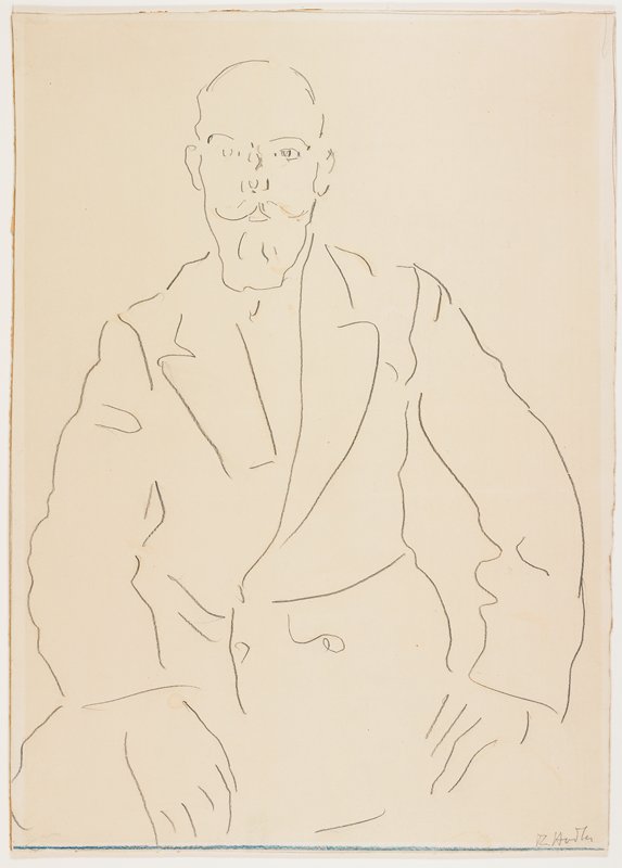 Portrait of the Collector Willy Russ-Young, Ferdinand Hodler, 20th century