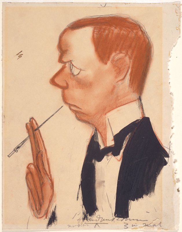 Head of Sinclair Lewis, Boardman Robinson, 1923
