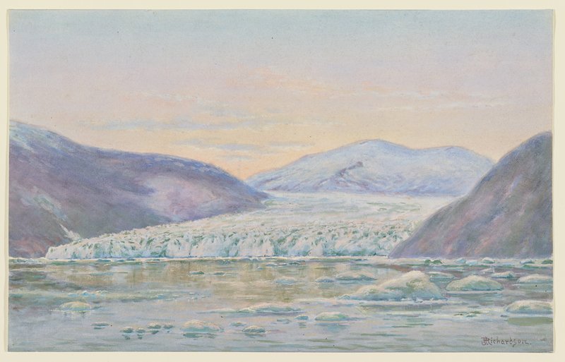 Taku Glacier, Evening, Theodore J. Richardson, 19th century