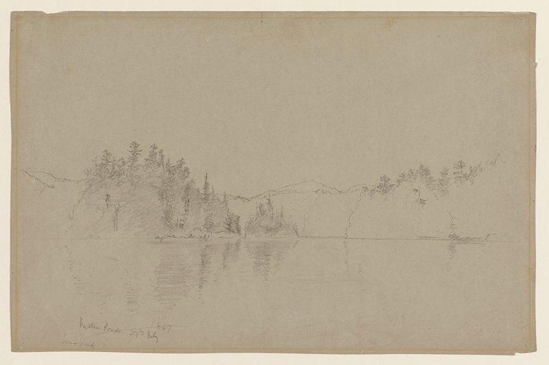 Preston Ponds, Adirondacks, Homer Dodge Martin, July 27, 1867