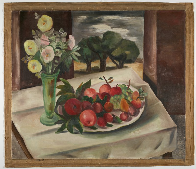 Still Life with Bananas and Calla Lilies, Bror Julius Olsson (B.J.O.) Nordfeldt, 1932
